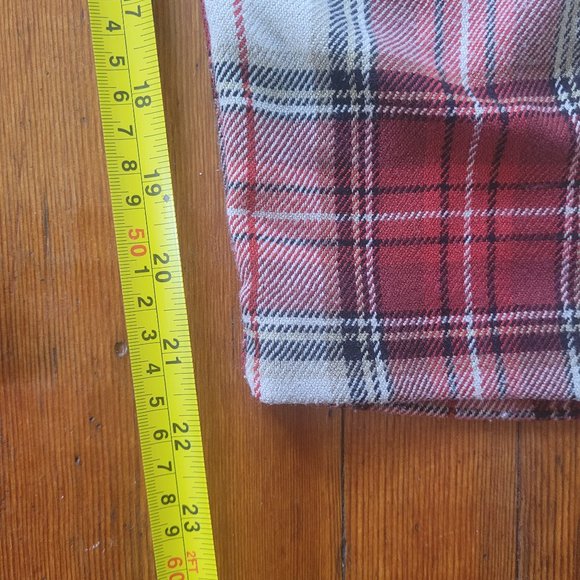 Red Plaid H&M Pants, sz Small - Picture 7 of 9